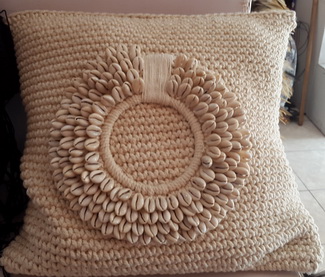 macrame cushion
